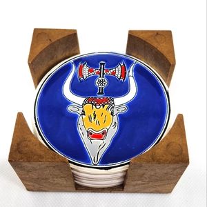 Vintage Coasters Ceramic from GREECE KNOSSOS LTD